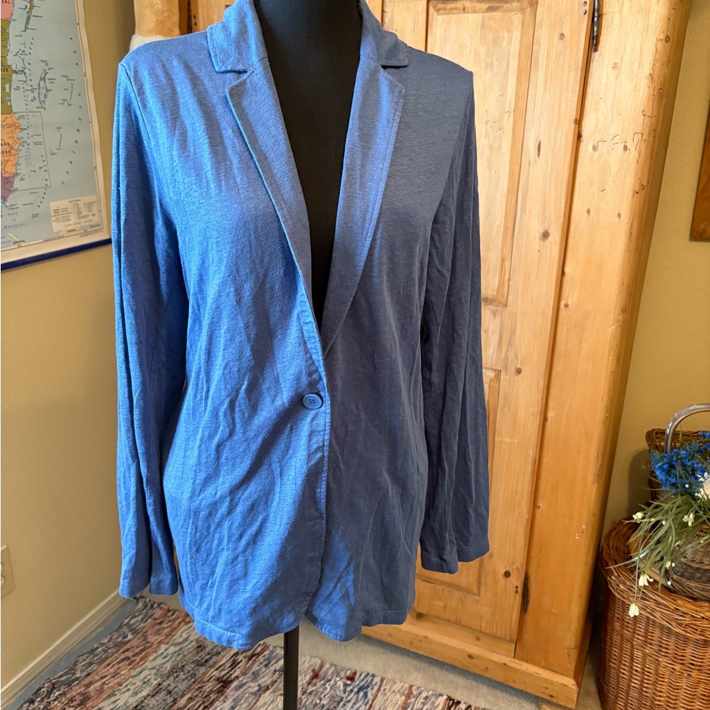 Chic Blue Women's Blazer